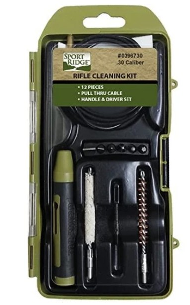 Rifle Cleaning Kit, .30 Cal, 12 Pc