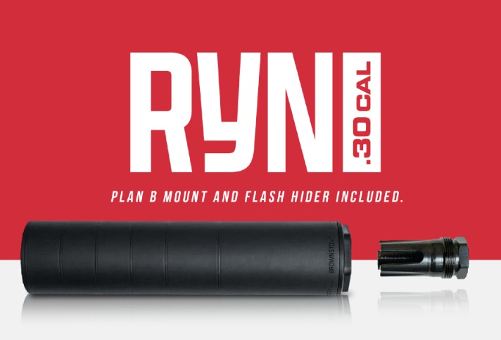 RYN .30 Cal Silencer, DT 5/8x24, Titanium, Black