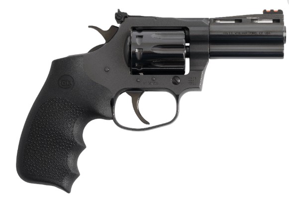 King Cobra, .22 LR, 3", FO Front, Blued, Black Hogue Grips, 10-rd