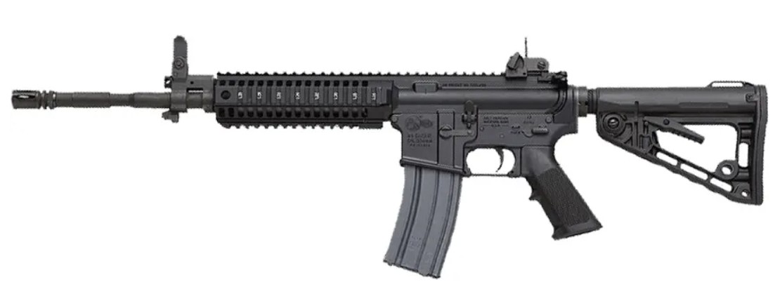 M4 Carbine, 5.56, 16", Magpul MBUS Sights, Black, 30-rd