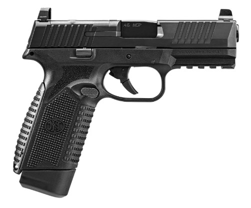 FN 545 MRD FS, .45 ACP, 4.1", OR, Black, (2) 10-rd