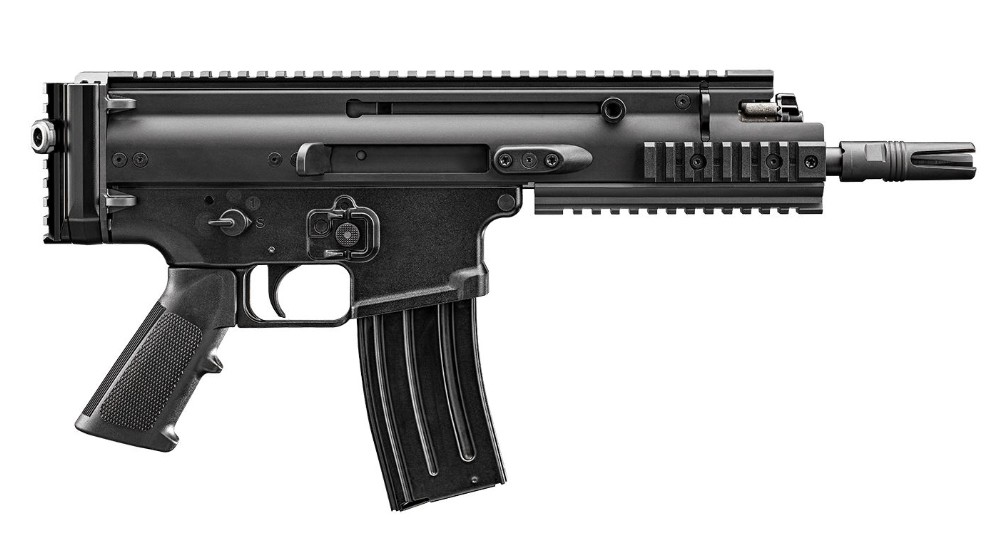SCAR 15P Pistol, .300 BLK, 7.5" TB, Vertical Rail, Black, 30-rd
