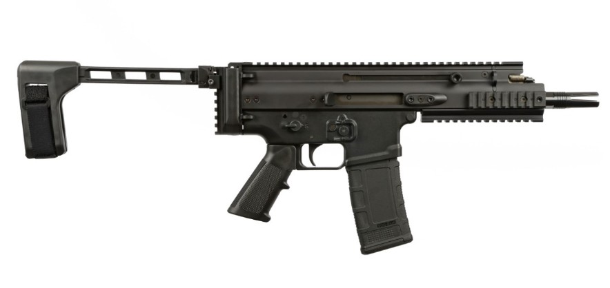 SCAR 15P Pistol, .300 BLK, 7.5" TB, SBT Brace, Vertical Rail, Black, 30-rd