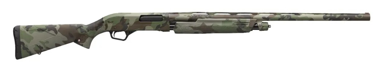 SXP Waterfowl Hunter, 20 Gauge, 26", 3", TruGlo FO Front, Woodland Camo, 5-rd
