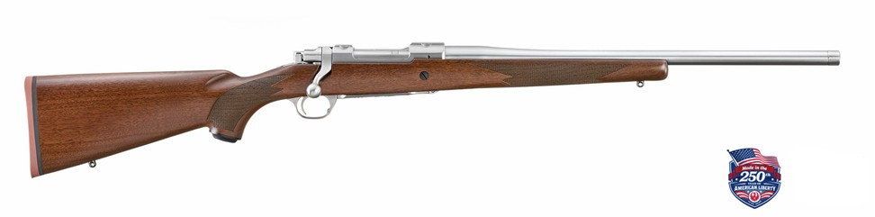 Hawkeye 250th Year, .308 Win, 20" TB, Engraved, Stainless, Black Walnut, 4-rd