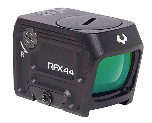 RFX44, Compact Closed Emitter Green Dot Reflex Sight, 5 MOA, ACRO/RMR, Black