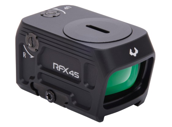 RFX45, Closed Emitter Green Dot Reflex Sight, 5 MOA, ACRO/RMR, Black