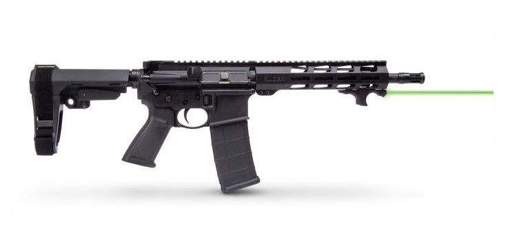HS1, Green Laser, MLOK Mounting, Black