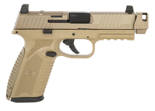 FN 510 MRD Comp, 10mm, 4.43", OR, FDE, (2) 15-rd