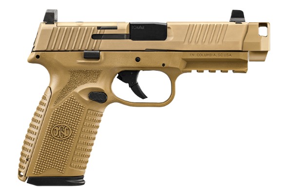 FN 510 MRD Comp, 10mm, 4.43", OR, FDE, (2) 10-rd