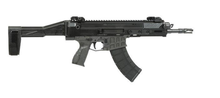 CZ Bren2 MS Pistol, 7.62, 9" TB, SB Tactical Brace, MTS, Black, 30-rd