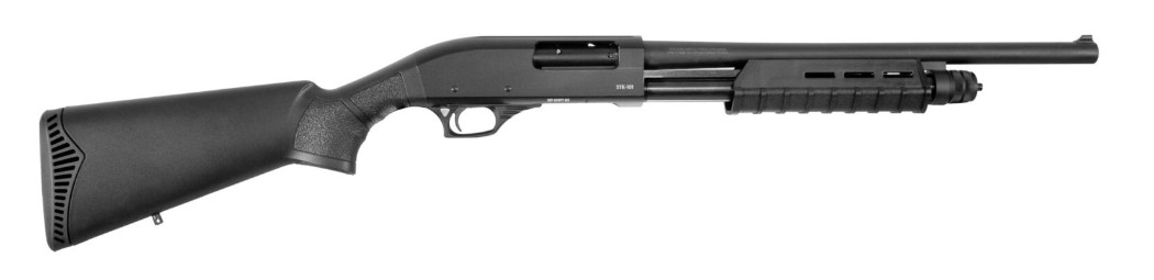 KOTA STK-101 Tactical, 12 Gauge, 18.5", 3", FO Front, Black, 6-rd