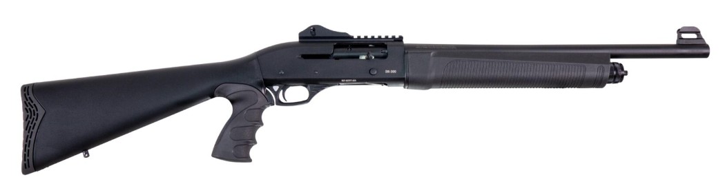 KOTA DR-300PG Tactical, 12 Gauge, 18.5", 3", FO Front, Black, 3-rd