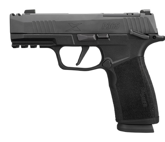 P365X Macro Comp, 9mm, 3.1", OR, XRAY3 Day/Night, Black, (2) 10-rd, CA Compliant