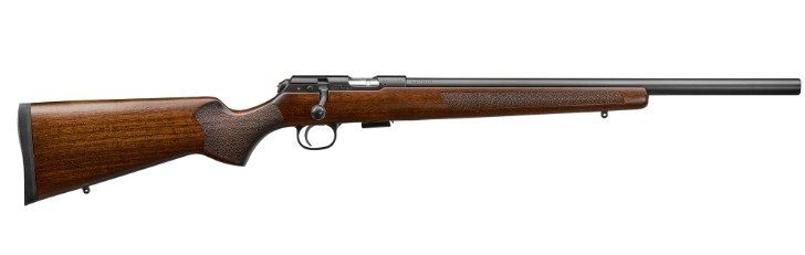 CZ 457 Varmint, .17 HMR, 20.5" TB, D&T, Black, Turkish Walnut, 5-rd