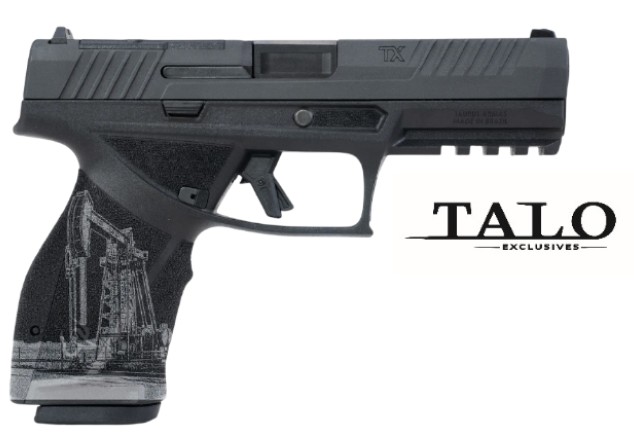 Texas TX9, 9mm, 4.5", OR, Engraved, Black, (2) 17-rd, TALO