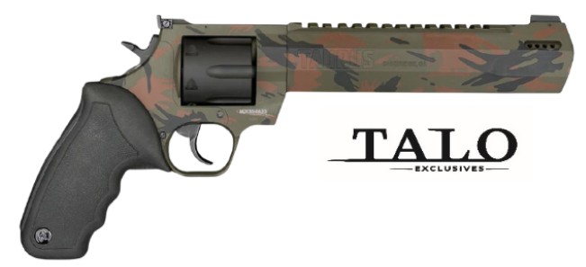 Raging Hunter, .454 Casull, 8.38" Ported, Camo, Black, 5-rd, TALO