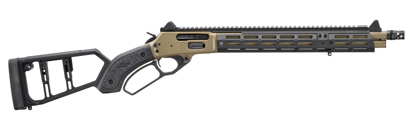 Model 1895 Mad Pig Customs, .45-70, 16.10" TB, M-LOK, FDE, Black, 5-rd