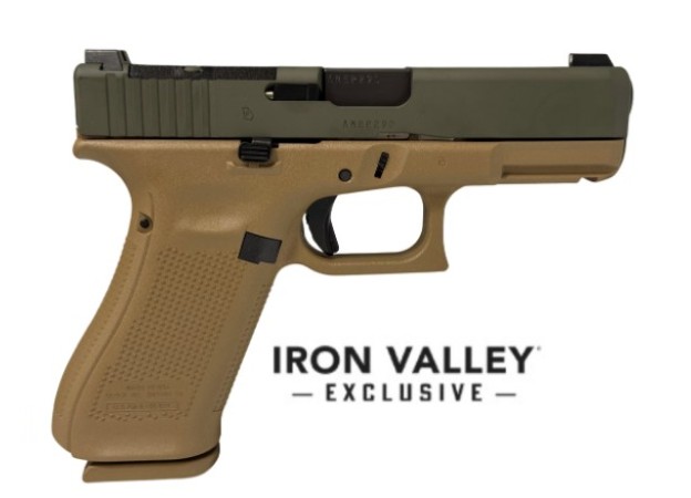 Glock 19X V, 9mm, 4.02", GNS, RMR Cut, OD Green, FDE, (1) 17-rd & (2) 19-rd, IVS