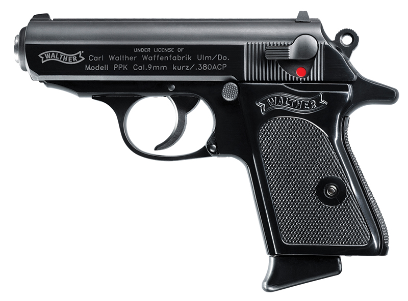 PPK, .380 ACP, 3.3" Barrel, Fixed Sights, Black, 6-rd
