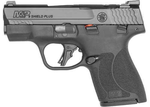 M&P Shield Plus 9mm 3.1" Barrel, Optic Ready, Tritium Sights, Thumb Safety, Black, (2) 10-rd