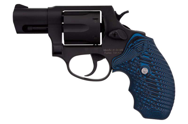 Model 856 Defender, .38 Special, 2" Barrel, Blue Cyclone VZ Grips, Black, 6-rd