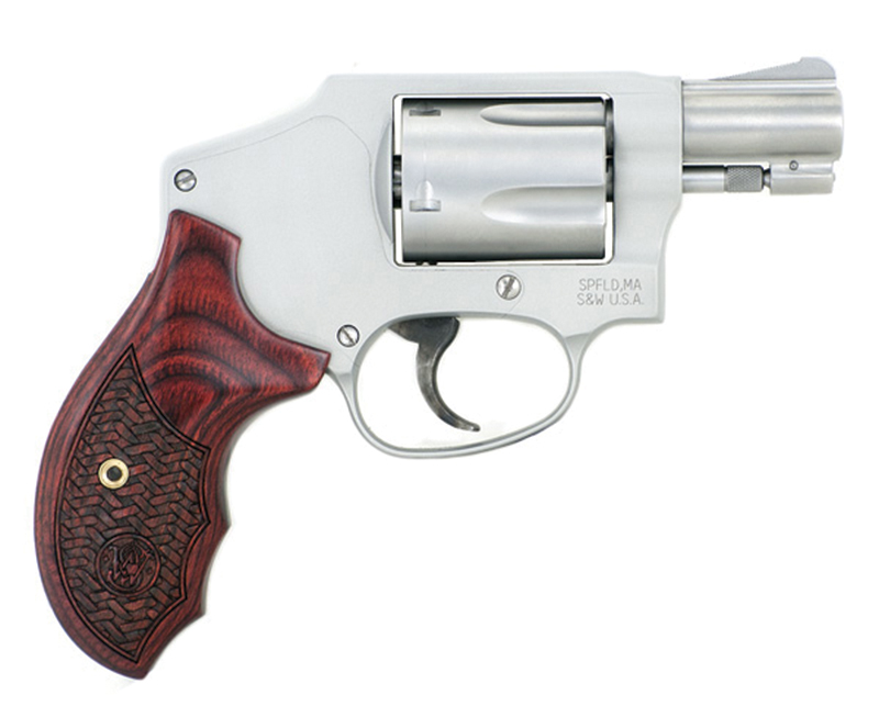 PC Model 642 Enhanced Action, .38 Special, 1.875" Barrel, Silver, Wood Grip, 5-rd