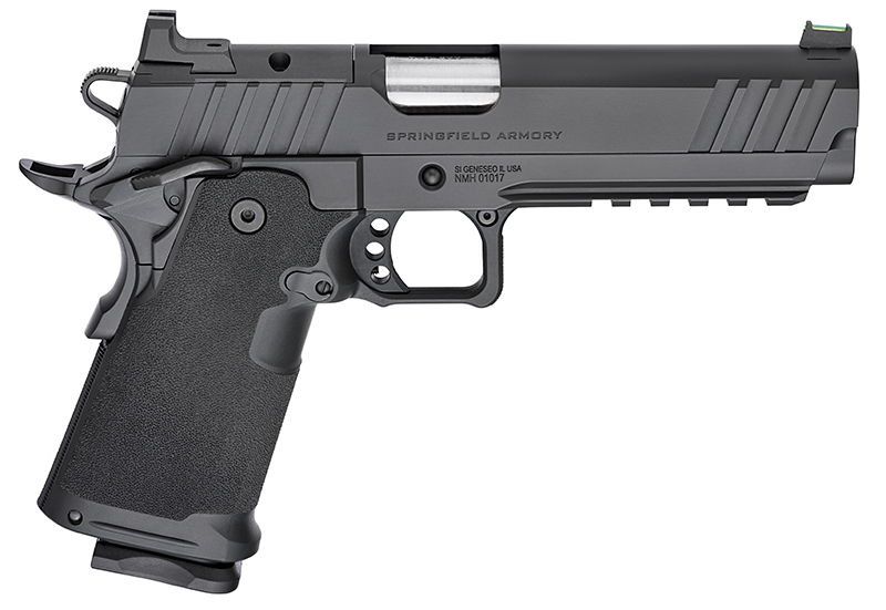 1911 DS Prodigy AOS, 9mm, 5" Barrel, Fiber Optic Front/Black Rear Sight, Black, (1) 17-rd & (1) 20-rd