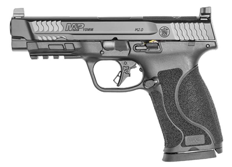M&P M2.0, 10mm, 4.6" Barrel, Optic Ready, Black, (2) 15-rd
