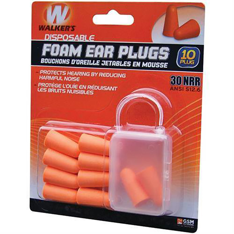 Foam Ear Plugs, 10-Pack