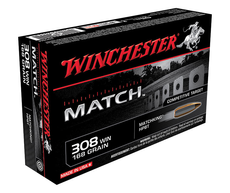 Match, .308 Win, 168 Grain, HP Boat-Tail, 20/Box