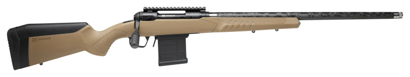110 Carbon Tactical, 6.5 PRC, 24" Proof Research Carbon Fiber Threaded Barrel, FDE Synthetic, AccuTrigger,  8-rd