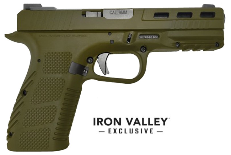 STK100, 9mm, 4.5" Barrel, OD Green, 17-rd, Iron Valley Exclusive