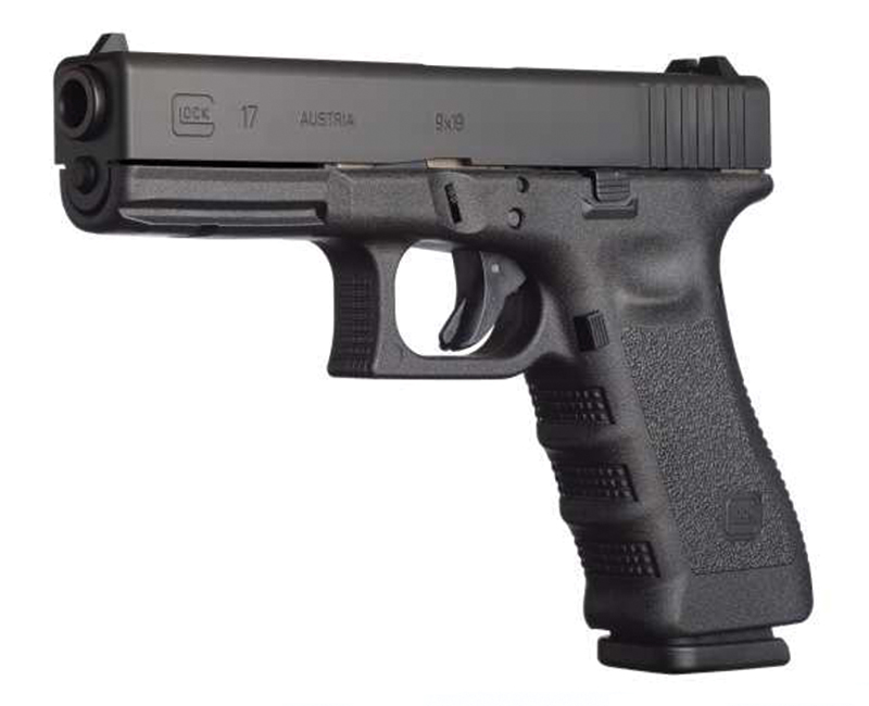 Glock 17 Gen 3, 9mm, 4.49" Barrel, Black, (2) 17-rd