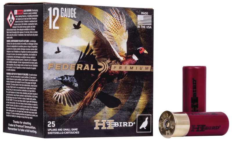 Hi-Bird, 12 Gauge, 2 3/4" 1 1/4 oz, #6 Shot, 25/Box