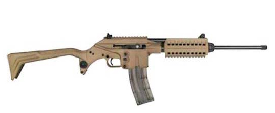SU22C, .22LR, 16" Threaded Barrel, Black/Tan, 26-rd