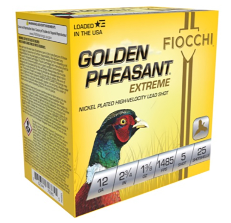 Golden Pheasant, 12 Gauge, 2 3/4" 1 3/8 oz, #5 Shot, 25/Box