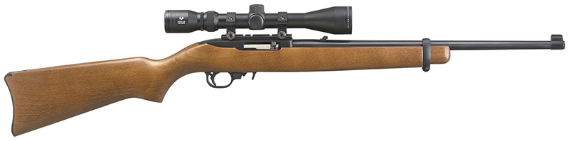 10/22 Carbine, .22LR, 18.5" Barrel, Viridian EON 3-9x40 Scope, Black, Hardwood, 10-rd