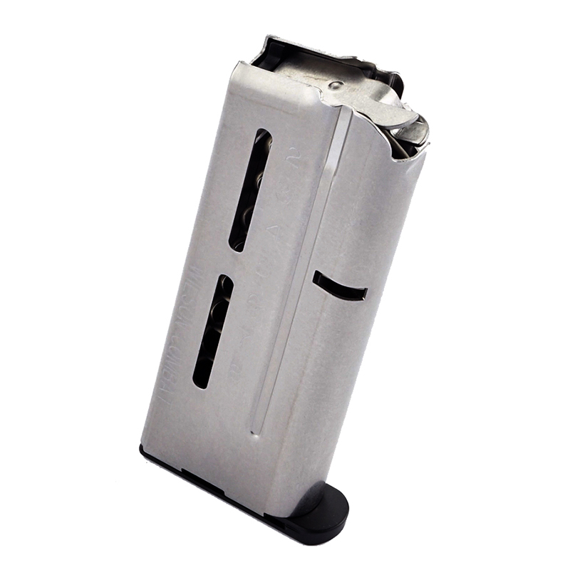 1911 Elite Tactical Magazine, 9mm, Compact, Stainless, Flush-Fit Steel Base Pad, 8-rd