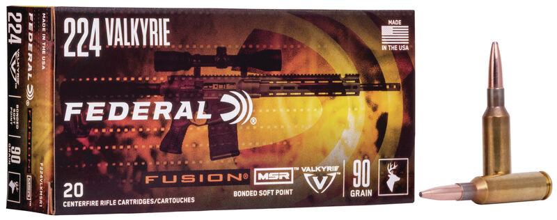 Fusion MSR, .224 Valkyrie, 90 Grain, Fusion Soft Point, 20/Box