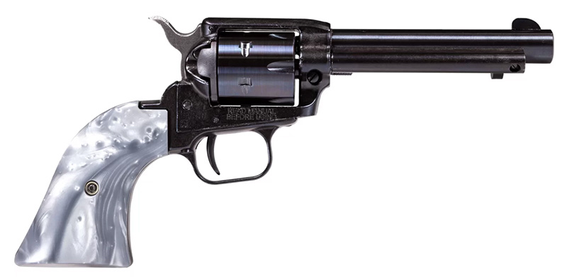 Rough Rider, .22LR, 4.75" Barrel, Black, Grey Pearl Grips, 6-rd