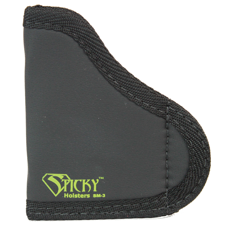 Sticky Holster, Pocket 380s w/Laser Up to 2.75" Barrel, Small, Black