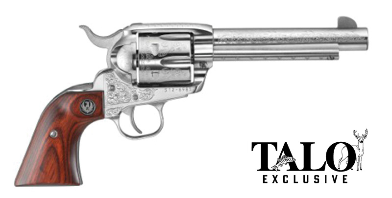 Vaquero, .45 Colt, 5.5" Barrel, Stainless, Engraved, 6-rd, TALO