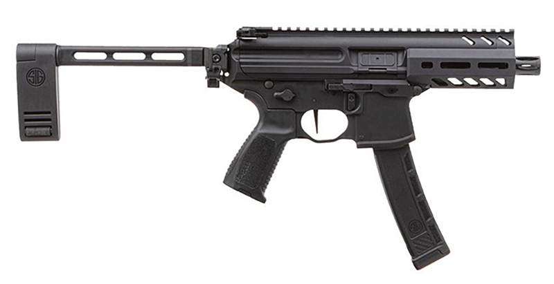 MPX K Pistol, 9mm, 4.5" Barrel, PCB Brace, Black, 35-rd