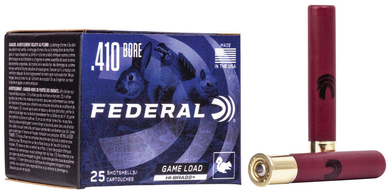 Game Load Upland Hi-Brass, 410 Bore, 3" 11/16 oz, #4 Shot, 25/Box