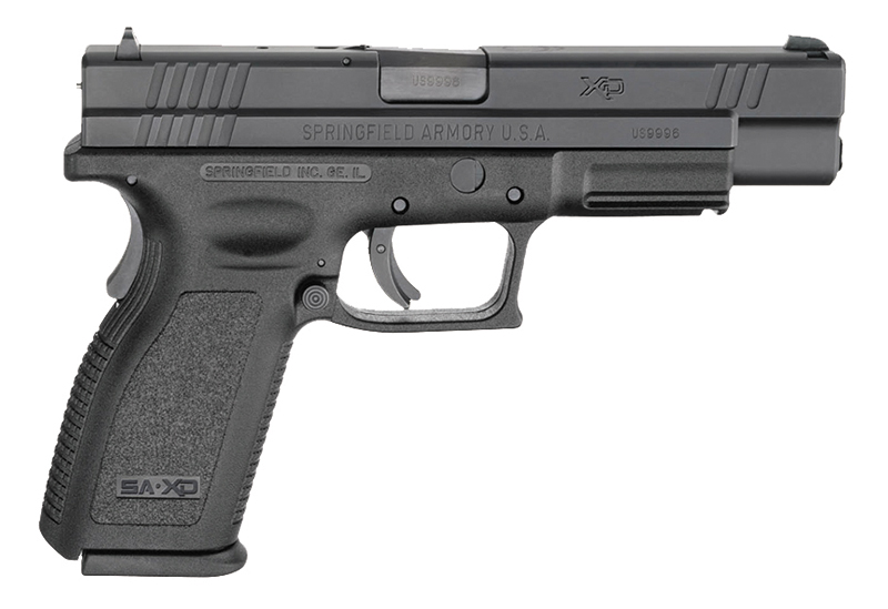 XD Full Size, .40 S&W, 5" Barrel, Fixed Sights, Black, (2) 10-rd, CA Compliant