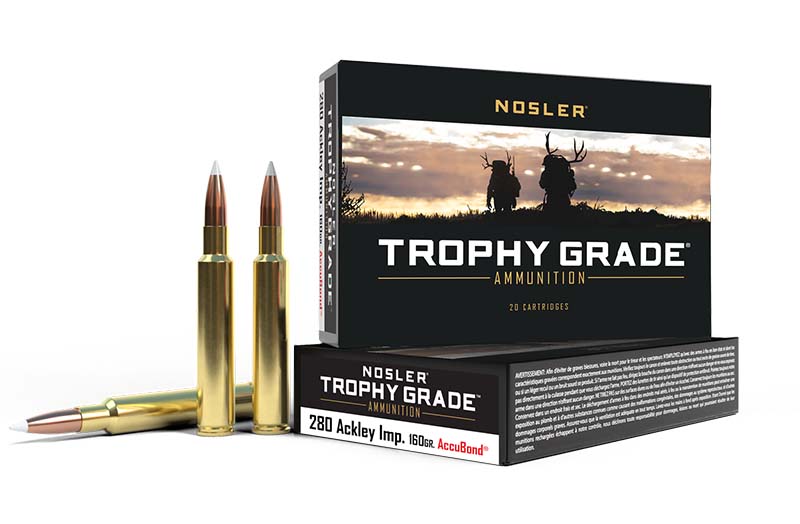 Trophy Grade, .280 Ackley Improved, 140 Grain, AccuBond, 20/Box
