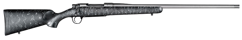Mesa, 6.5 Creedmoor, 22" Threaded Barrel, Tungsten, Black/Grey Webbing Stock, 4-rd