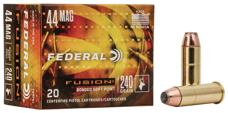 Fusion, .44 Rem Magnum, 240 Grain, Fusion Soft Point, 20/Box