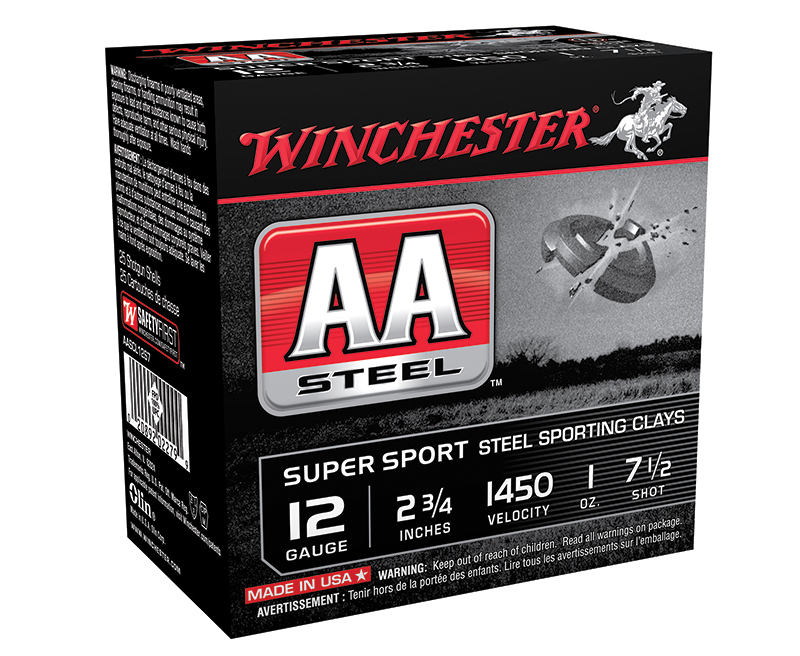 AA Steel Super Sport Steel Sporting Clays, 12 Gauge, 2 3/4" 1 oz, #7.5 Shot, 250/Case